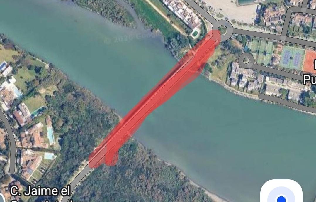 Cerrado al tráfico el puente sobre el río Guadiaro en Sotogrande hasta nuevo aviso